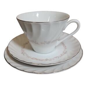 Vintage Wentworth Fine China Tea Cup Saucer Dessert Plate Royale 6205 Japan